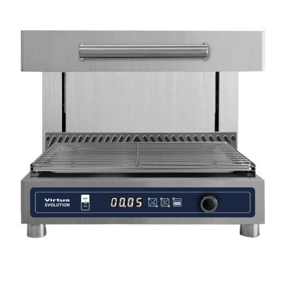 Virtus – Salamandra elettrica GN 1/1 ad alto rendimento con Cook&Hold, timer, controllo digitale (VSSEHL600)