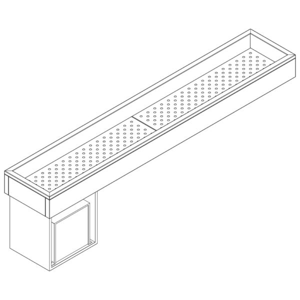 Virtus – Vasca refrigerata 1400 mm per Sashimi con refrigerazione statica (VSVGR140)